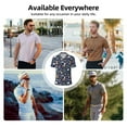 thumbnail image 6 of Yiaed Animals And WildflowersPrint Men's Short Sleeve Polo Shirt,Golf Polo for Men Three-Button Golf Shirt Athletic Casual Collared T-Shirt- Medium, 6 of 7