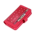 thumbnail image 7 of Allytech iPhone 12 mini Case with Zipper Wallet, Bling Glitter Multiple Credit Cards Slots Wallet Case Cover with Zipper Detachable Strap Protective Case for Apple iPhone 12 mini 5.4", Rose, 7 of 7
