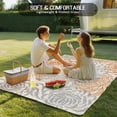 thumbnail image 4 of Orange Chrysanthemums Outdoor Rug for Patio/Deck/Porch, Non-Slip Large Area Rug 6 x 9 Ft, Watercolor Flowers Country Blossom Indoor Outdoor Rugs Washable Area Rugs, Camping Rug Carpet Runner, 4 of 8