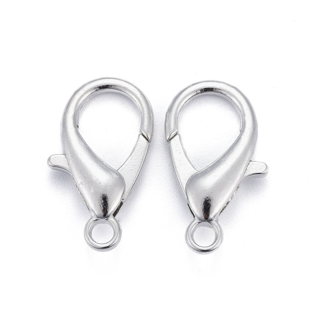 500pcs Zinc Alloy Lobster Claw Clasps Parrot Trigger Clasps Cadmium Free & Nickel Free & Lead Free 21x12mm Hole: 2mm