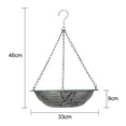 thumbnail image 6 of SLYNSHome Hanging Bird Bath Iron Bird-Feeder Garden Bird Bath Tray Wildlife Feeder Plate Water Bowl for Outdoors Patio Decoration, 6 of 7