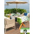 thumbnail image 4 of Outdoor Tablecloth with Umbrella Hole and Zipper, St. Patrick's Day Rectangle Table Cloth 60x102 Inch Waterproof Tablecloth, Spring Cute Cat Beer Green Clovers Picnic Table Cover for Patio Camping, 4 of 7