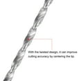 thumbnail image 4 of Uxcell High Speed Steel Extended Twist Drill Bits, 5mm Drill Dia. 300mm Length 2Pack, 4 of 5