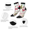 thumbnail image 5 of Sigee Snowflakes Santa Claus for Crew Soft Moisture-wicking Socks ,Cushion Moisture Wicking Boot Socks for Men and Women, 5 of 7