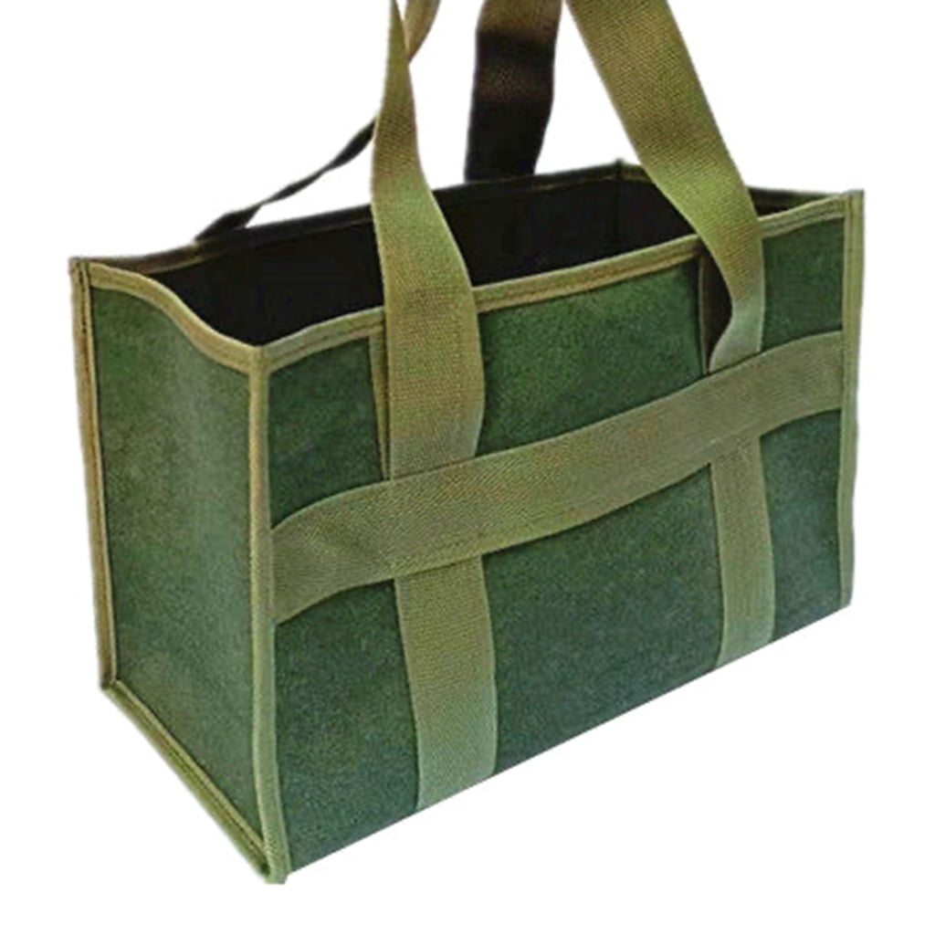 Wide Mouth Tool Bag Canvas Tool Bag Large Capacity Storage Bag Organizer Handbag
