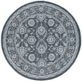 thumbnail image 3 of 8ft Round Water Resistant, Large Indoor Outdoor Rugs for Patios, Front Door Entry, Entryway, Deck, Porch, Balcony | Outside Area Rug for Patio | Charcoal, Border | Size: 7'10'' Round, 3 of 5