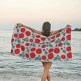 thumbnail image 5 of KLL Tomato Microfiber Beach Towel Fast Drying,Extra Large 27.5"x55" Sand Free Beach Towel Super Lightweight Towels, 5 of 5