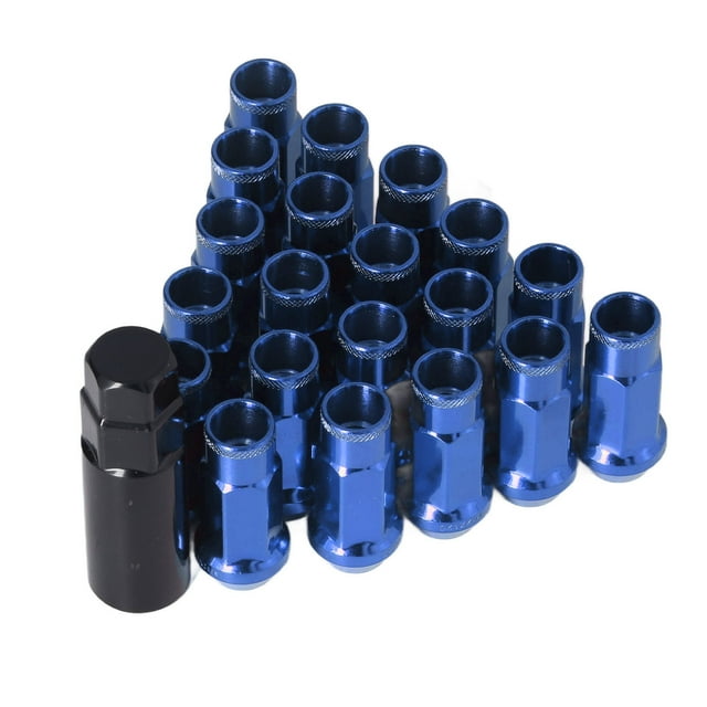 Écrous de Roue de Voiture 20 Pcs M12x1.25 Écrous de Roue en Métal Universels Accessoires de Voiture de Remplacement pour