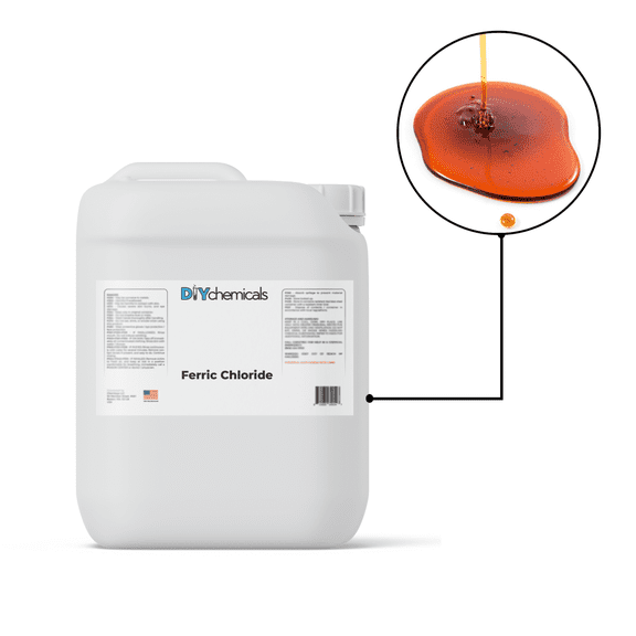 DIYChemicals Ferric Chloride - 37-42% Concentration, Industrial & Manufacturing - 4 Gallon Pack