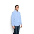 thumbnail image 4 of Camisa Orvis Tech Chambray de manga larga para hombre, color azul medio, 4 of 6