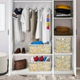 thumbnail image 6 of Cabinet Storage Basket 11.02x11.02x11.02 Inches Storage Box Foldable, Storable and Easy to Assemble ，Open Home Storage Bins ，Closet Storage Bins Blooming Yellow Flower, 6 of 8