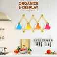 thumbnail image 7 of Accordion Style Wood Expandable Rack Hat, Cap, Belt, Umbrella Coffee Mug Wall Wooden Pegs, 7 of 7