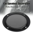 thumbnail image 3 of 2pcs 5" Car Audio Speaker Cover Mesh Subwoofer Horn Guard Circle Grille Protector Titanium Tone, 3 of 7