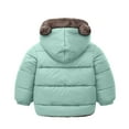 thumbnail image 4 of TAIAOJING Toddler Winter Coat Baby Girl Boy Boys Winter Bear Ears Hooded With Pocket Jacket Two Sided Wear Thicken Windproof Zipper Warm Outwear Coat 2-3 Years, 4 of 6