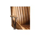 thumbnail image 2 of Metal & Leather Executive Office Chair, Coffee Brown, 2 of 2