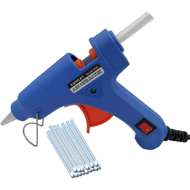 Hot Glue Gun Kit 20W Mini DIY Repair Heating Gun With 20 Glue Sticks  Without Dripping Glue Silicone - AliExpress
