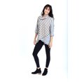 thumbnail image 2 of Fantazia Apparel Women's Mock Neck Tunic Tops 3/4 Sleeve Shirts with Front Right Pocket Loose Blouse, 2 of 2