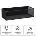 thumbnail image 3 of Shoreew Magnetic Storage Rack Organizer Shelf Large Capacity Rustproof Easy Installation Refrigerator Magnetic Storage Bin Box Container, 3 of 7