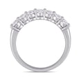 thumbnail image 4 of 1,29 carat (CTW Color F-G, SI1-SI2) OVAL CUT DIAMOND Semi-Eternity Band Rague en or blanc 14K, 4 of 5