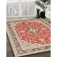 thumbnail image 3 of Ahgly Company Machine Washable Indoor Square Traditional Brown Area Rugs, 6' Square, 3 of 7
