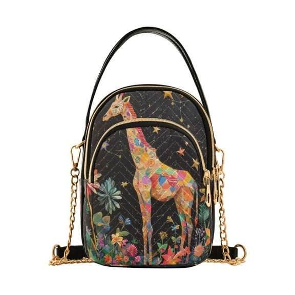 DIXRUYEE Cross Body Fashion Shoulder Waist Purse Bags Celestial Giraffe Pocket Handbags