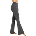 thumbnail image 4 of Womens Flare Leggings with Tummy Control Crossover Waist and Wide Leg, 4 of 14