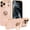 Pink, variant on REQO Compatible with iPhone 17 Pro Case with Phone Ring Stand Full Body Protection Plated Rose Gold Edge Luxury Kickstand Case Designed for iPhone 17 Pro 5G Women Men