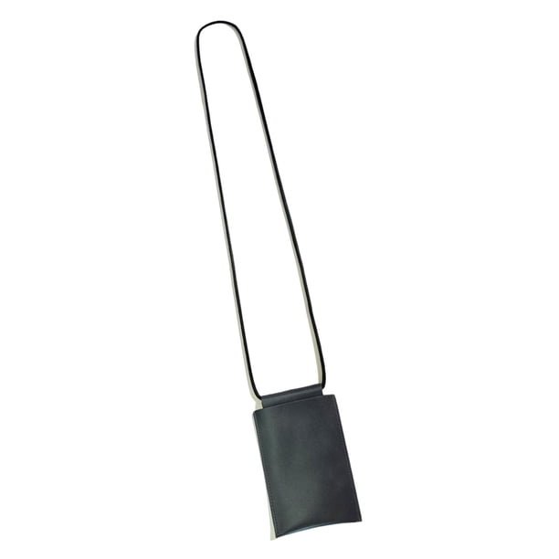 Bolso de hombro para teléfono móvil Hugo Bolso de anteojos de cuero PU Monedero de hombro Negro