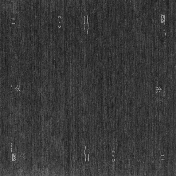 Ahgly Company Indoor Square Abstract Gray Contemporary Area Rugs, 6' Square