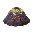 thumbnail image 1 of Pantalla de plumas de pavo real Tiffany de 12" de ancho MEYDA 23958, 1 of 1
