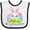 White and Black, variant on Inktastic My First Easter Cute Bunny with Eggs Boys or Girls Baby Bib