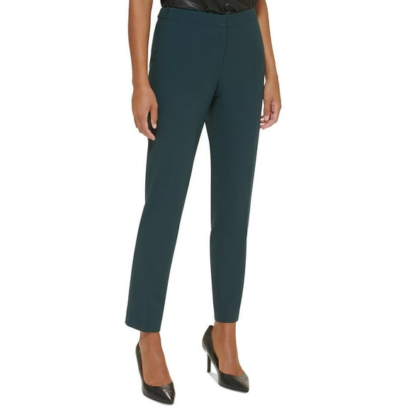 Calvin Klein Womens Ankle Slim Leg Suit Pants