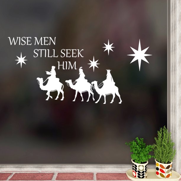 Wise Men Still Seek Him Wall Decal Quote Christmas Sticker