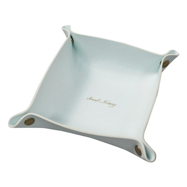 DOLITY Chic, table de Maquillage Pliable Compartiment de Rangement, Boîte de Rangement, Commode, Bijoux Bleu P