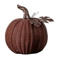 thumbnail image 2 of 20cm Resin Pumpkin Figurines with Woven Texture Fall Decor Autumn Decor Halloween Thanksgiving Decorations for Home, 2 of 5