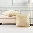 thumbnail image 2 of Home Soft Things Textured Velvet Pillow Covers (Set of 2), - Almond Buff - 26" x 26", 2 of 6
