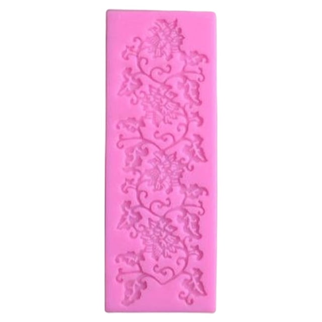 Molde de silicona para rebanar pasteles, suministros para hornear, accesorios para el hogar, moldes para hornear con patrones de flores Herramientas y accesorios para hornear Patrón de flores Inteprter HA075116-02