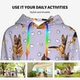 thumbnail image 4 of Wukai German Shepherd Dog Print Womens Hoodies Fleece Sweatshirts Long Sleeve Sweaters Pullover Fall Outfits Winter Clothes-Medium, 4 of 7