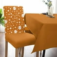 thumbnail image 5 of Dining Chair Covers Set of 6,Fall White Maple Leaf Orange Theme Universal Stretch Kitchen Seat Covers Parsons Chair Protector Slipcover for Home Restaurant Party Decor,Thanksgiving Botanical, 5 of 6
