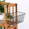 thumbnail image 4 of Hanging Storage Basket Shampoo Shelves Rack Organizer tidy storage for Hang Behind Door Black, 4 of 8