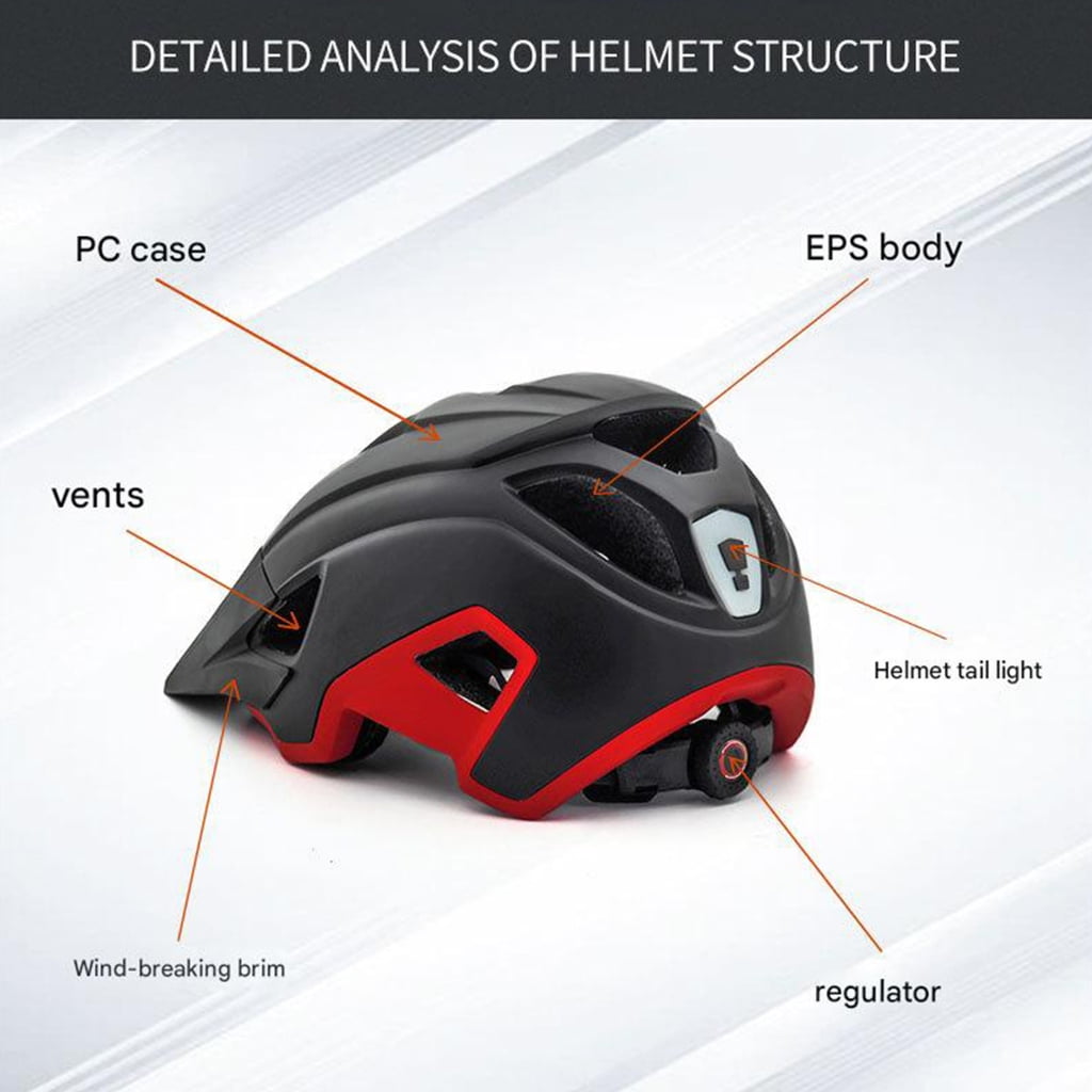 NEXAVKPR Rechargeable Bike Helmet with Magnetic Visors and Built in LED Safety Lighting