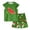 O#01-Dark Green, variant on Toddler Girls Outfits Fruit Print Short Sleeves T-Shirt Tee Tops + Shorts Cute Outfits Set 2Pcs Clothes Set, Red 1-2 Years