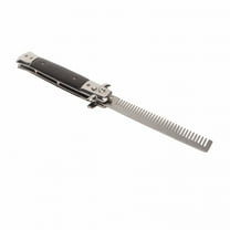 VANIDO Switchblade Comb Men Automatic Push Button Foldable Pocket Oil Hair Comb for Hair Beard Moustache