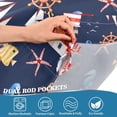 thumbnail image 4 of Starfish Anchor Lighthouses Kitchen Curtains Valances for Windows Rod Pocket Valance Short Window Treatments for Kitchen Windows Living Room Bathroom Laundry Decor, 4 of 6