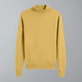 thumbnail image 6 of Women's 100% Cotton Seamless Sweater Mock Neck Long Sleeve Ribbed Knitted Pullover Tops, 6 of 7