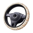 thumbnail image 2 of Cauagu Sleeping Cat In Blanket Print Car Steering Wheel Cover - Universal Car Accessory for Diverse Cars for Steering Wheel with a Diameter of 14.5"-15", 2 of 7