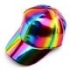 thumbnail image 4 of GOOHOCHY Gorra de béisbol holográfica sintética con visera ajustable para exteriores (colorida, circunferencia de 56-58 cm), 4 of 7