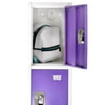 thumbnail image 4 of AdirOffice 72" Steel Large Metal Storage Locker, For School & Office, with 4 Doors, Purple, 4 of 7