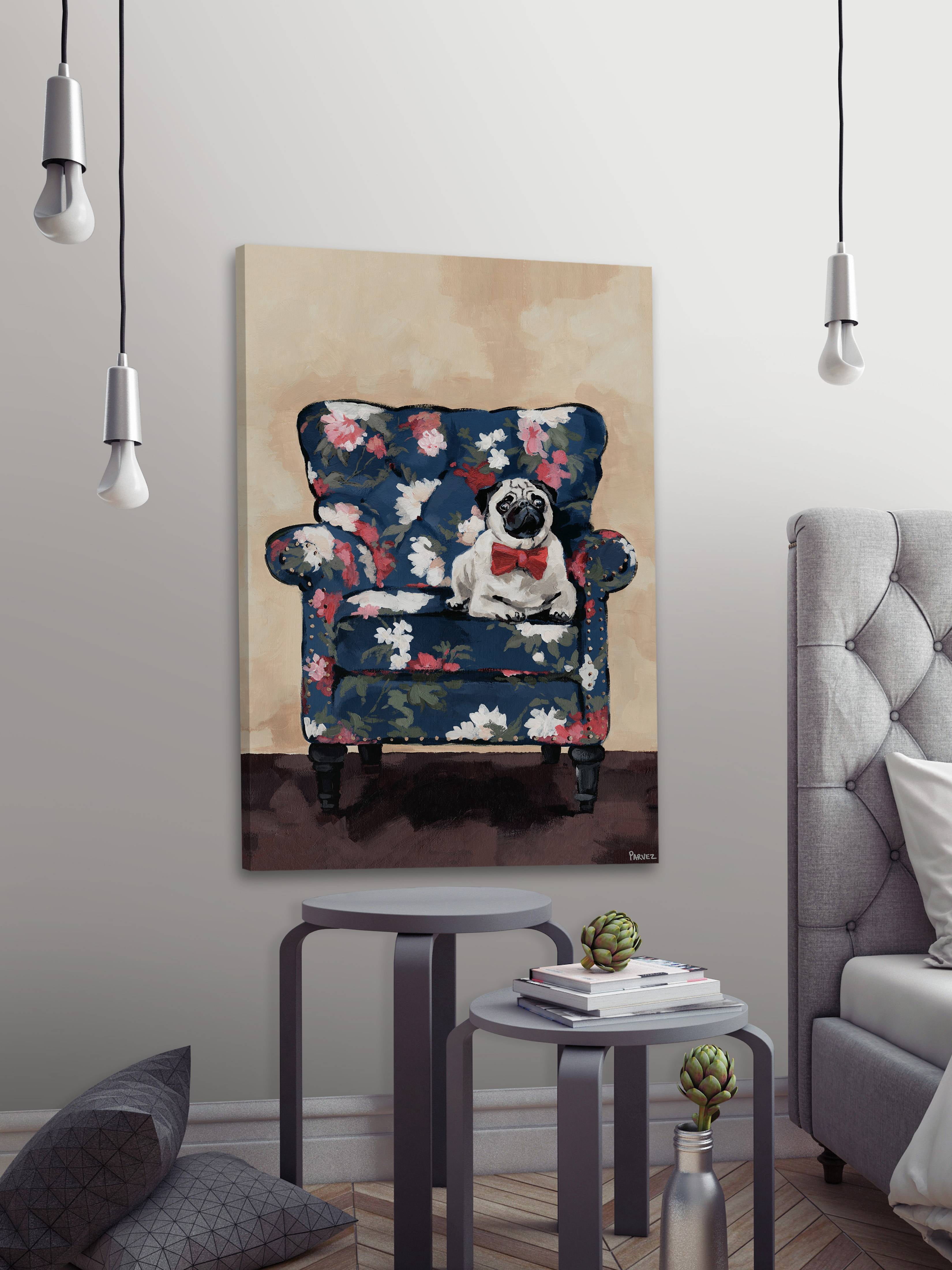 Parvez Taj Sitting Pretty Canvas Wall Art