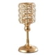 thumbnail image 5 of 1 candelabro de metal dorado con cristal para decoración de iglesias y cenas. Alto 26cm, 5 of 9